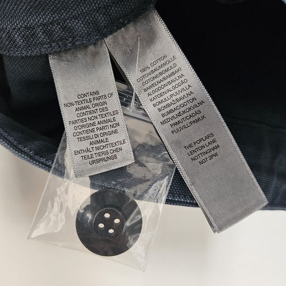 PS Paul Smith Men's Cotton Canvas Utility Jacket Chore Coat Blue Sz Large NWOT - Picture 9 of 9